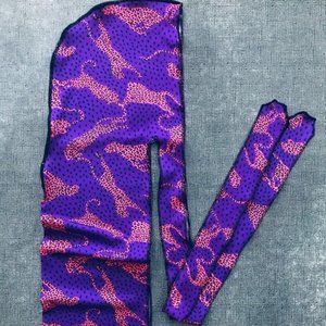 Men's Durag Purple Leopard Headscarves for Men